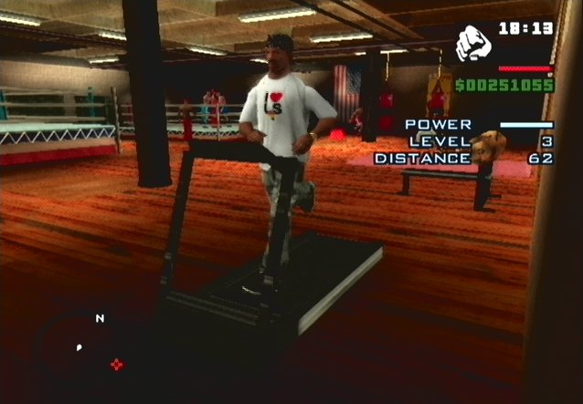 C.J en train de faire de la gym - Jeux vid�o - Gta san andreas - la gal...